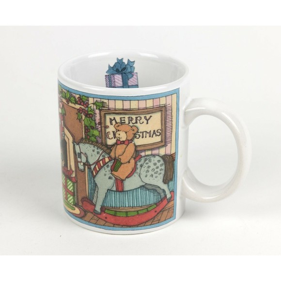 Susan Winget Christmas Scene Coffee Mug Cup by Certified International Corp. - Picture 1 of 6